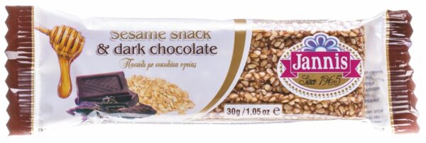 gc0405 Jannis, Sesame and Dark Chocolate Crunch Bar 30g (12 pcs) 1