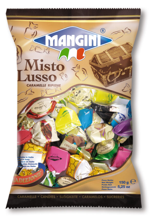 it2243 Mangini, Italian Luxurious Filled Candy Assortment (Misto Lusso) 150g Bag (8 pcs) 1