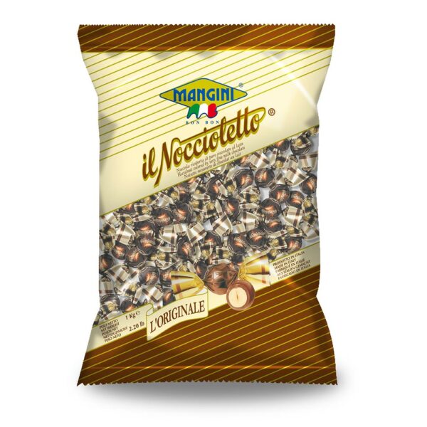 it2244 Italian Milk Chocolate Covered Hazelnut (Noccioletto) 90g Bag (5 pcs) 1