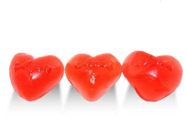 sd0101 Aroma Konfektyrer, Berry Hearts Gummies Stora hjartan (3.500 Lbs) 1